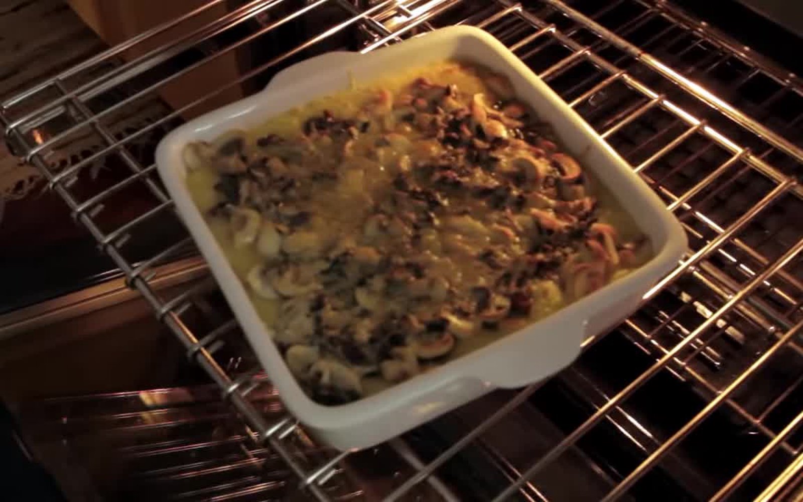 Receita de Polenta com Cogumelos