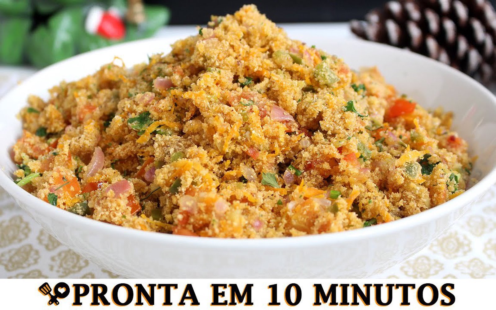 Farofa Vegetariana Deliciosa