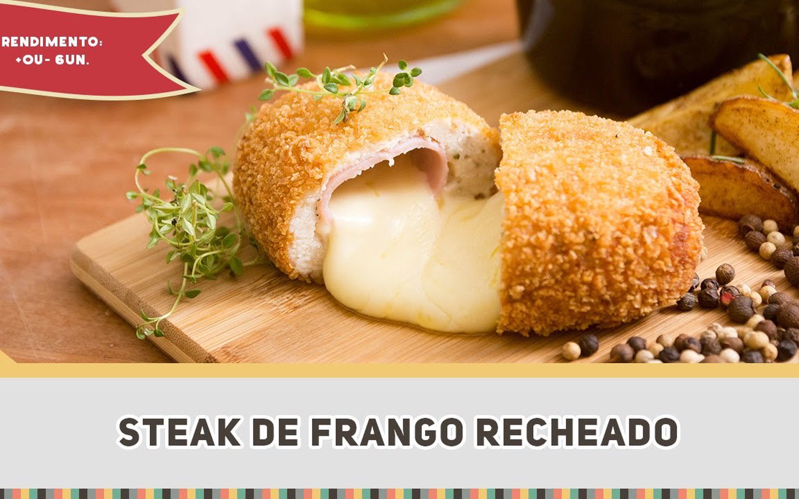 Steak de Frango Recheado