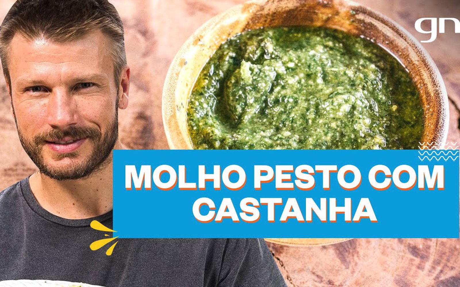 Molho pesto de manjericão com castanha-de-caju