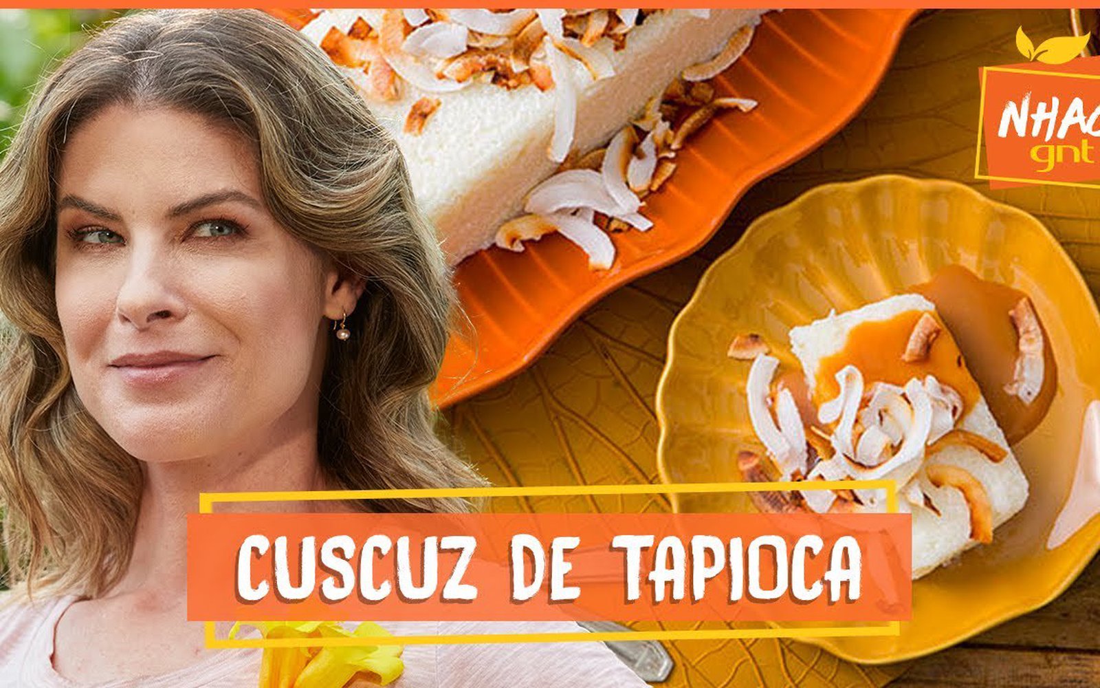 Cuscuz de Tapioca com Calda de Coco Queimado