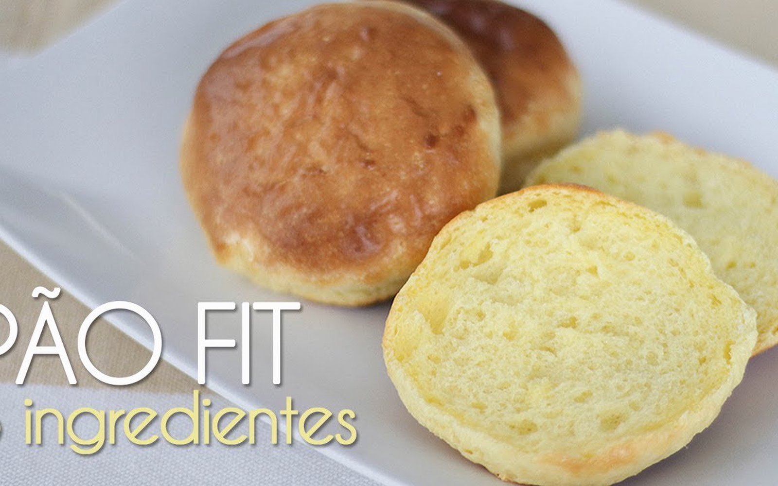 Pão Fit Low Carb - 3 Ingredientes
