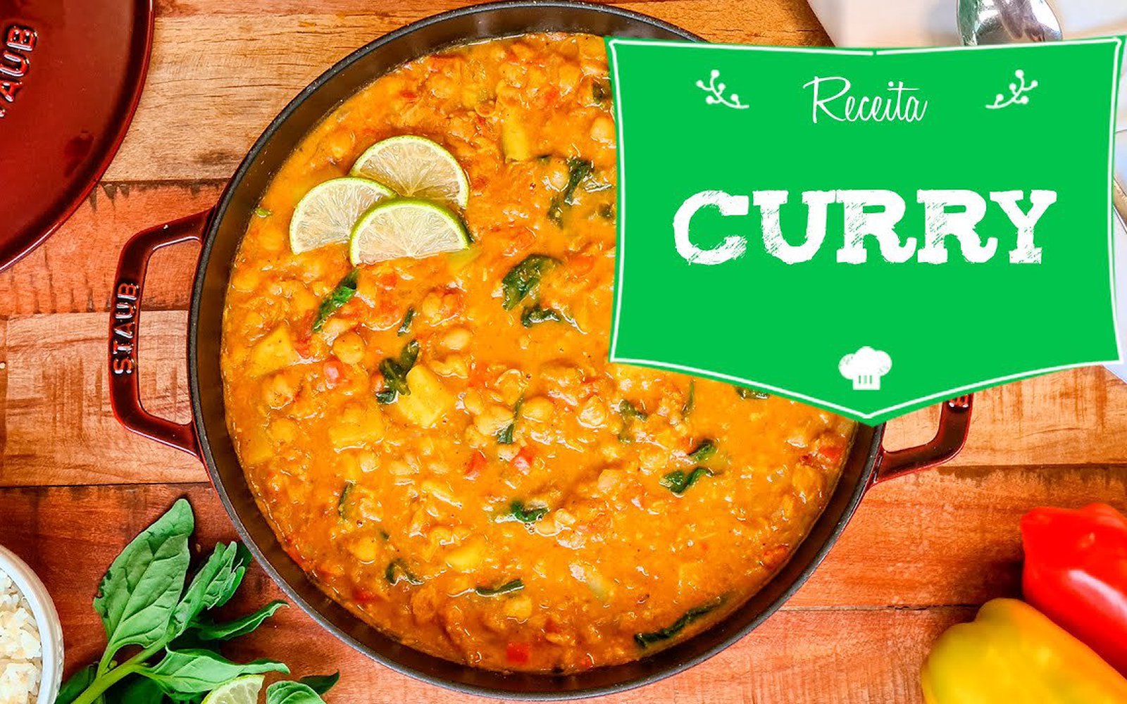 Curry Indiano Vegano de Grão de Bico