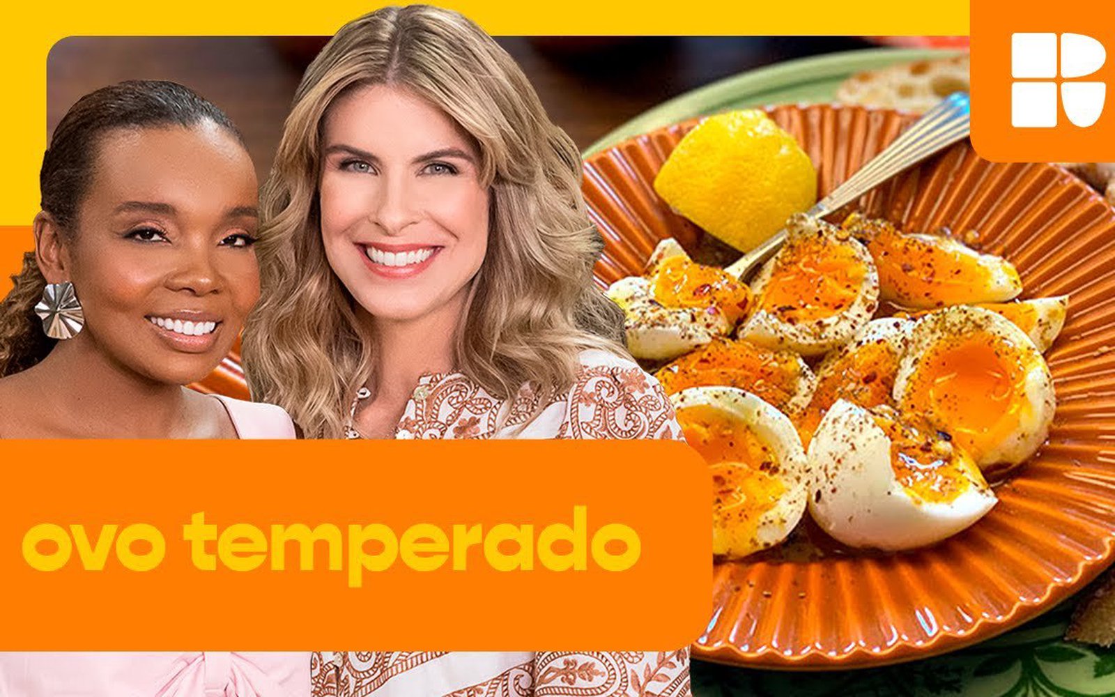 Ovos cozidos temperados