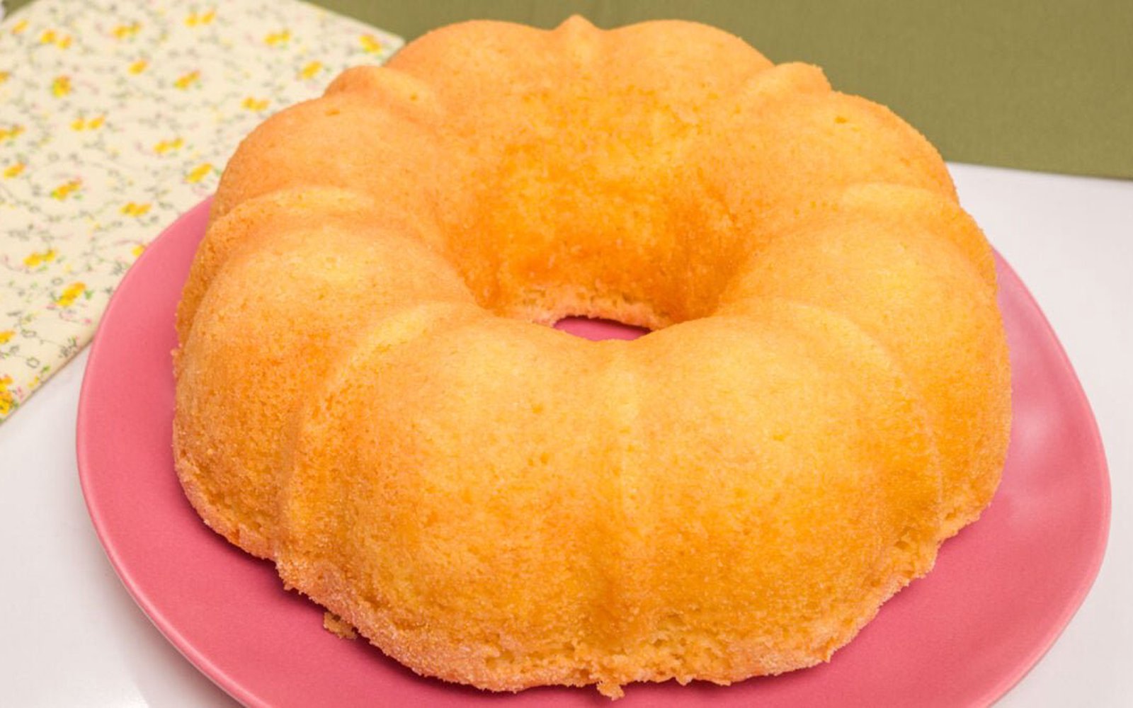 Bolo de Fubá com Leite de Coco