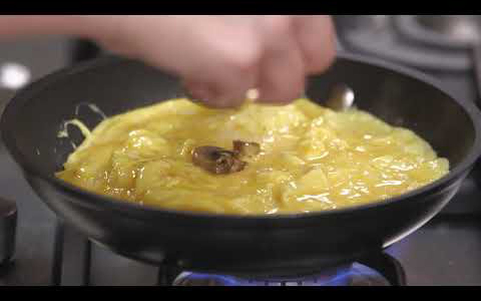 Omelete Recheada com Cogumelos