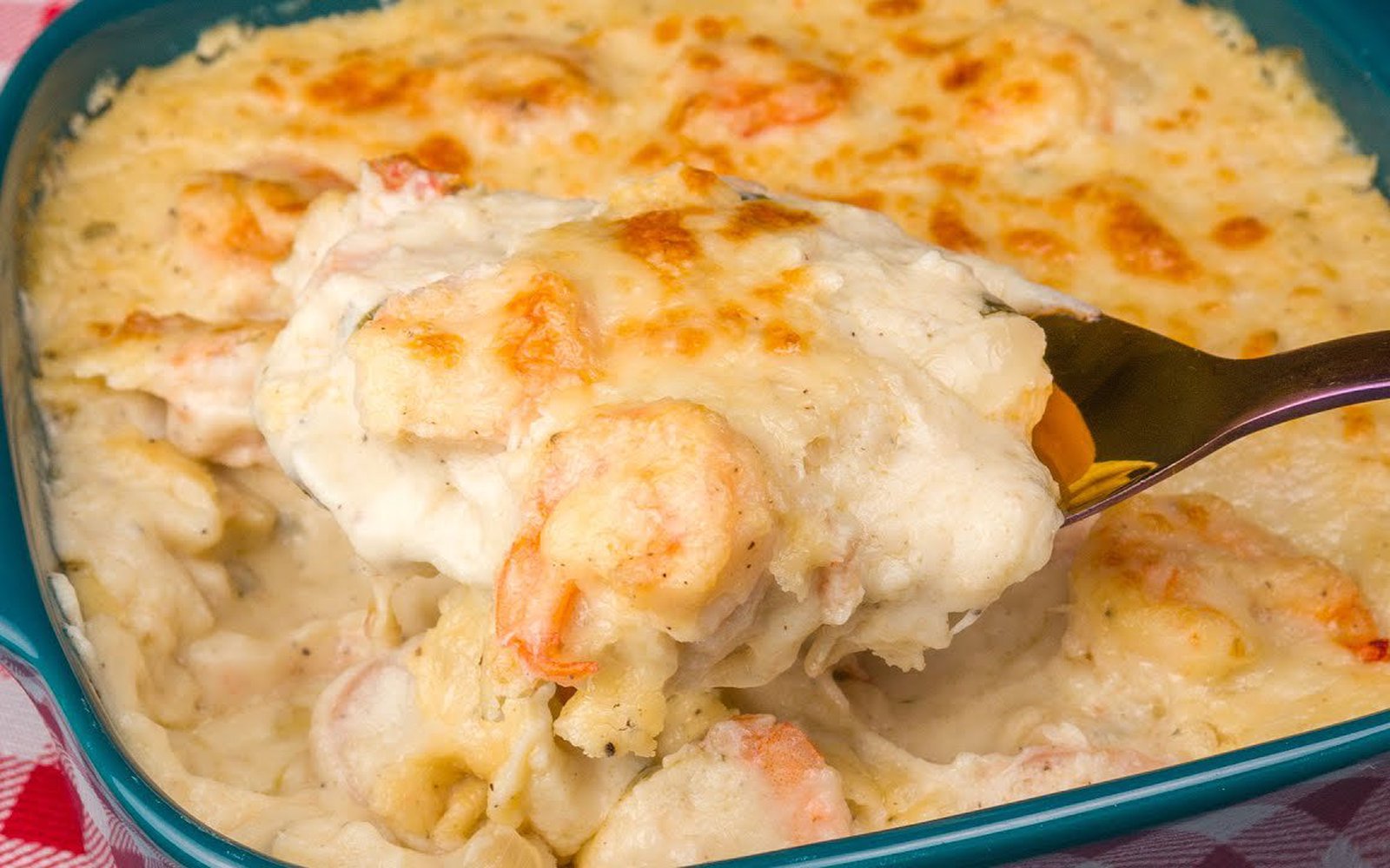 Camarão Gratinado ao Catupiry