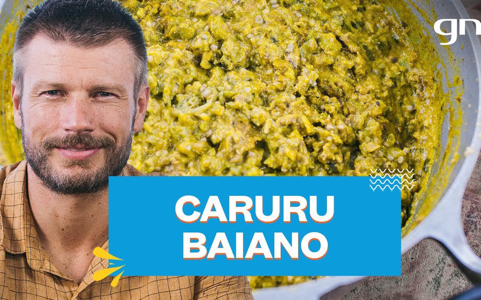 Caruru baiano com quiabo e camarão