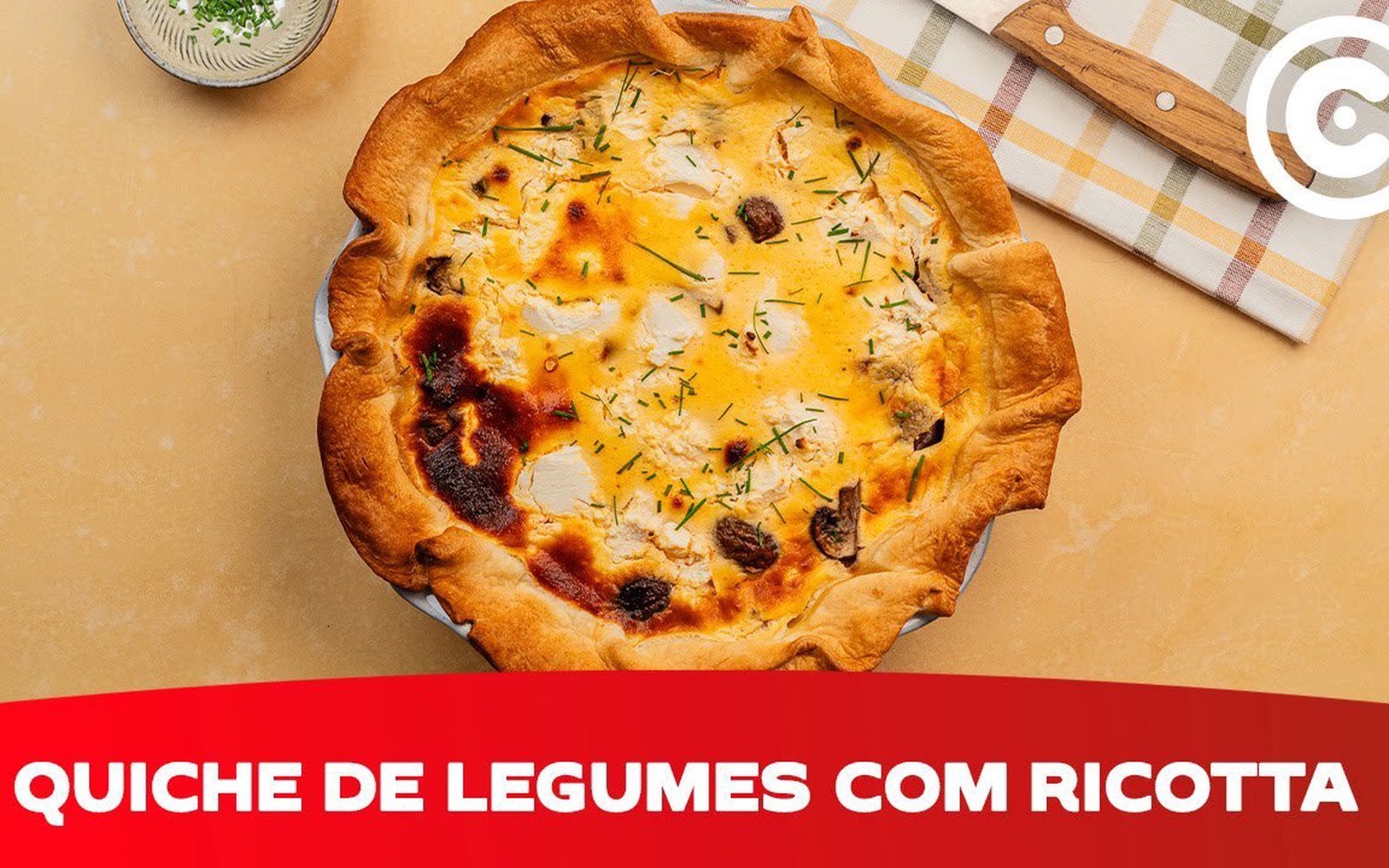 Quiche de Legumes com Ricotta