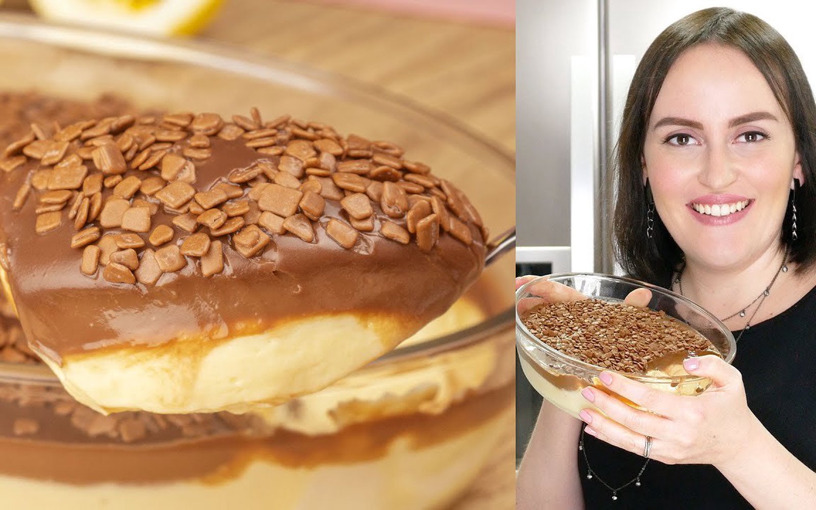 Mousse de Maracujá com Chocolate