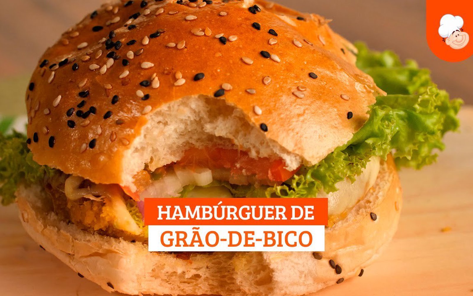 Hambúrguer de Grão-de-Bico
