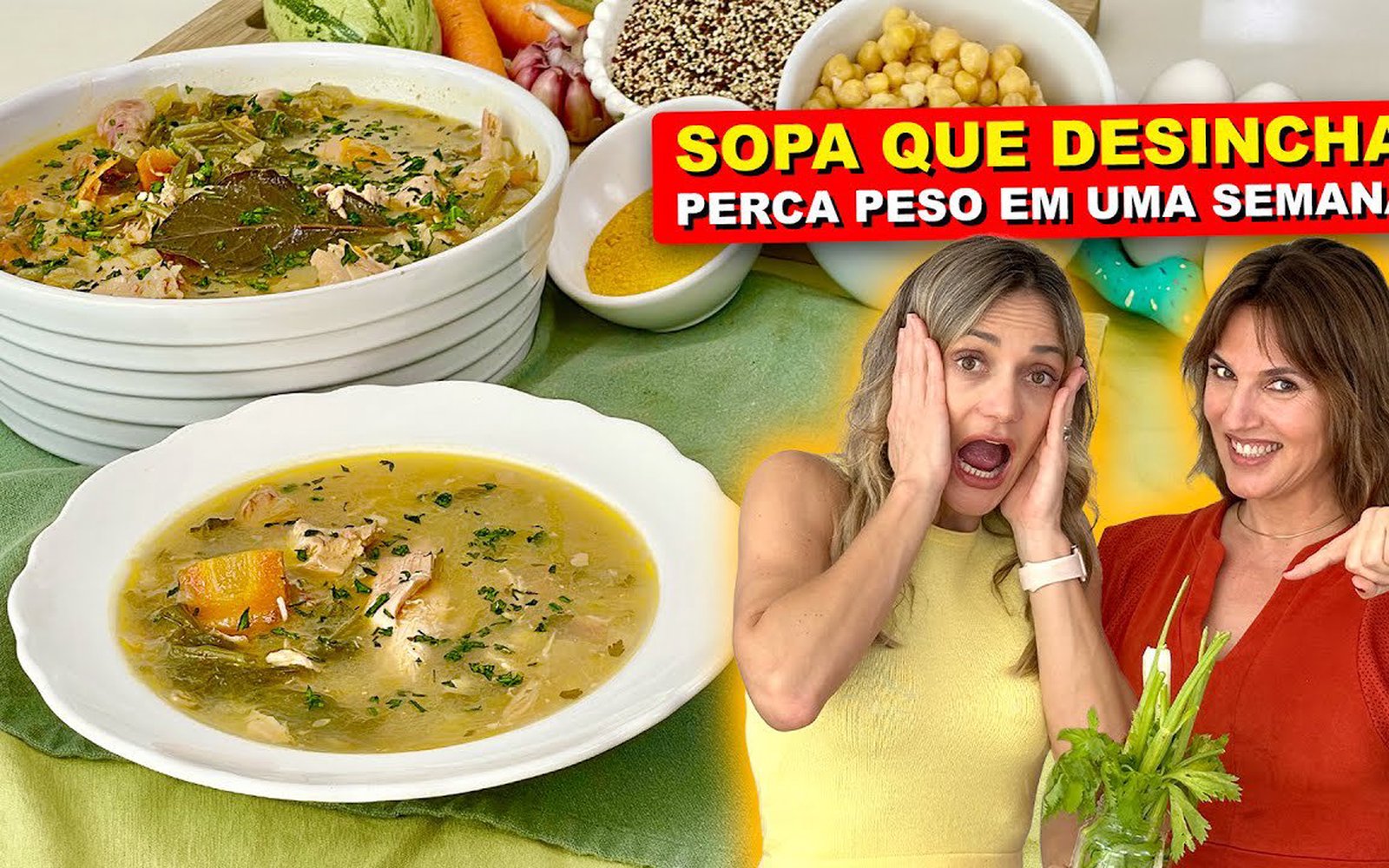 Sopa de Frango com Legumes e Cúrcuma