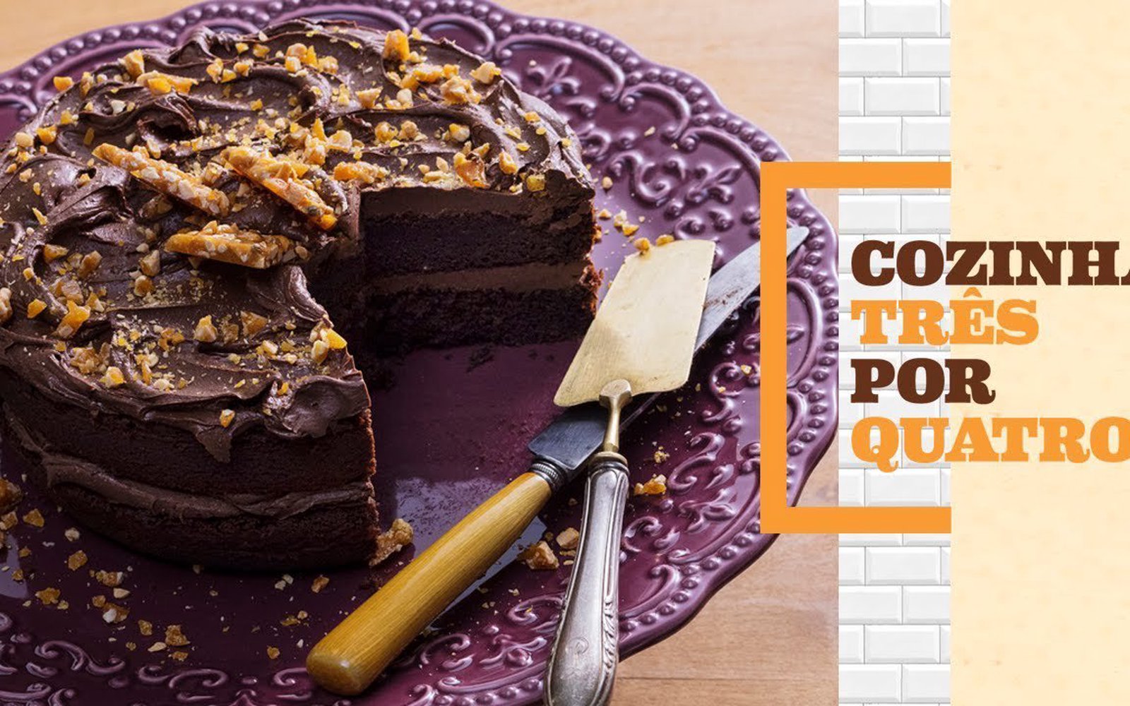 Bolo de Chocolate com Amendoim