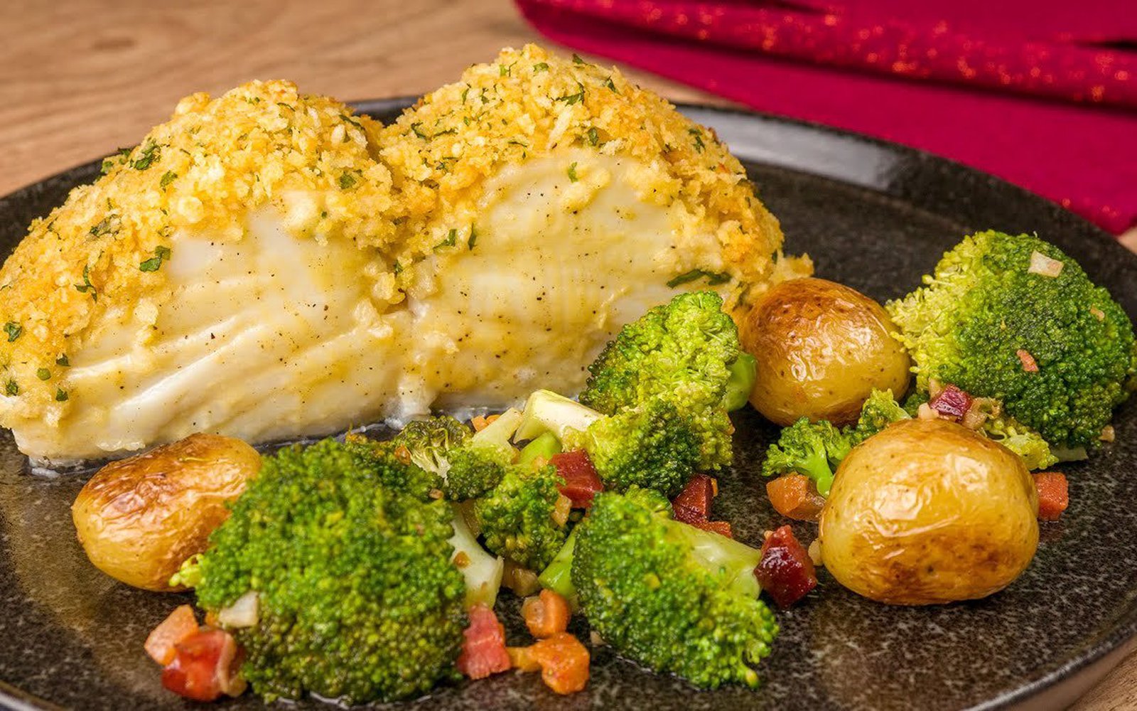 Bacalhau com Crosta de Mostarda