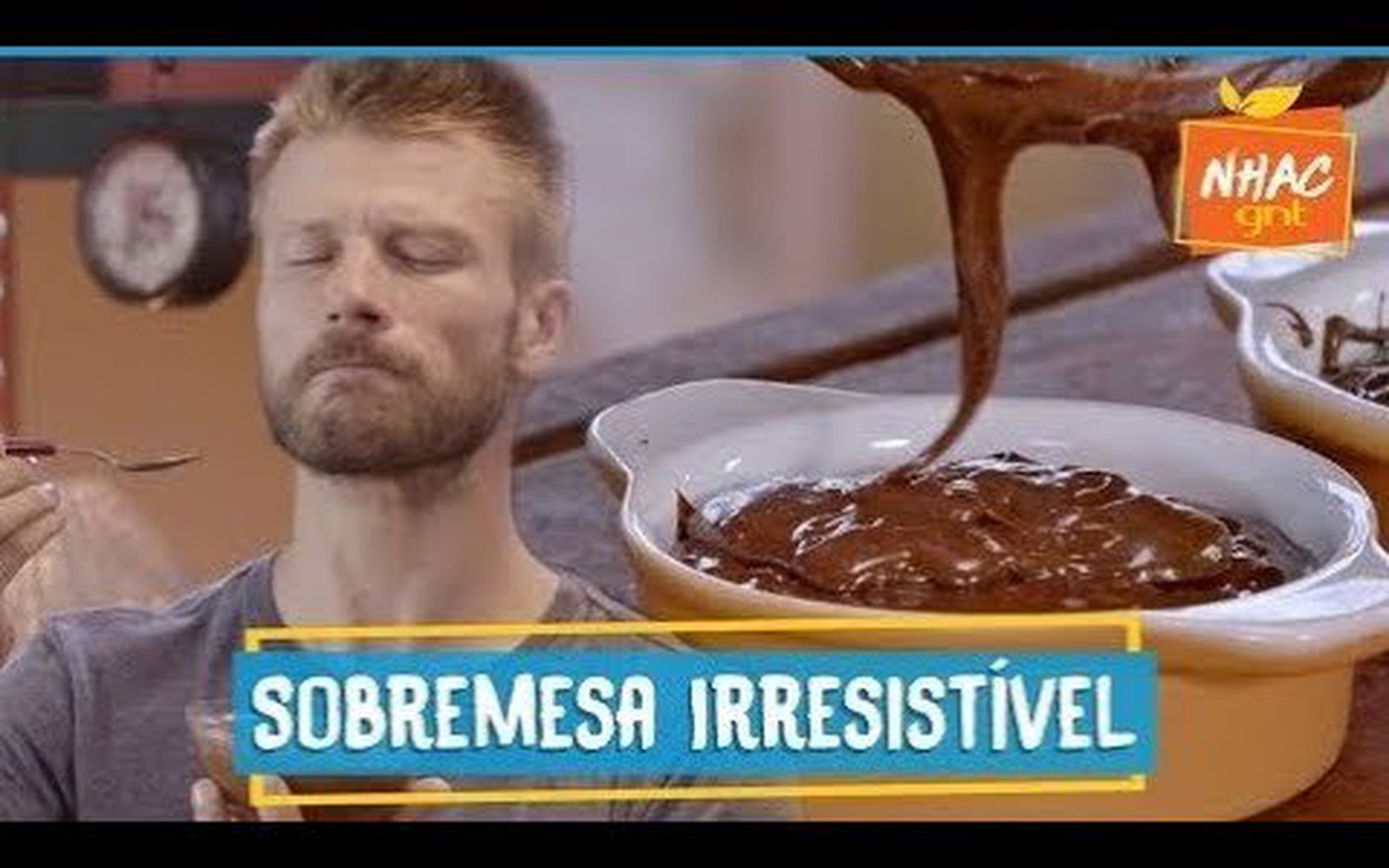 Mousse de chocolate com azeite e flor de sal