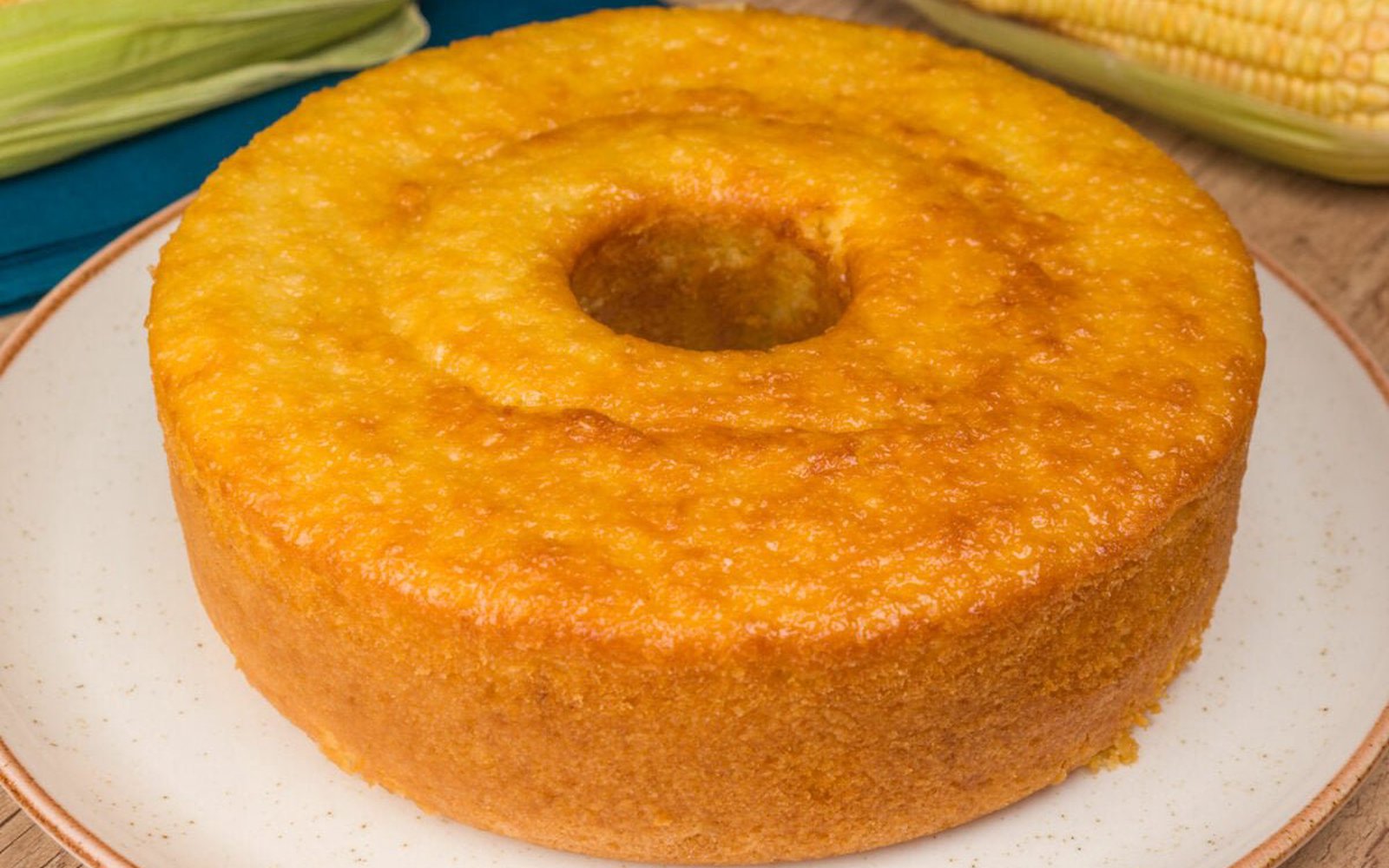 Bolo de Bagaço de Milho com Coco