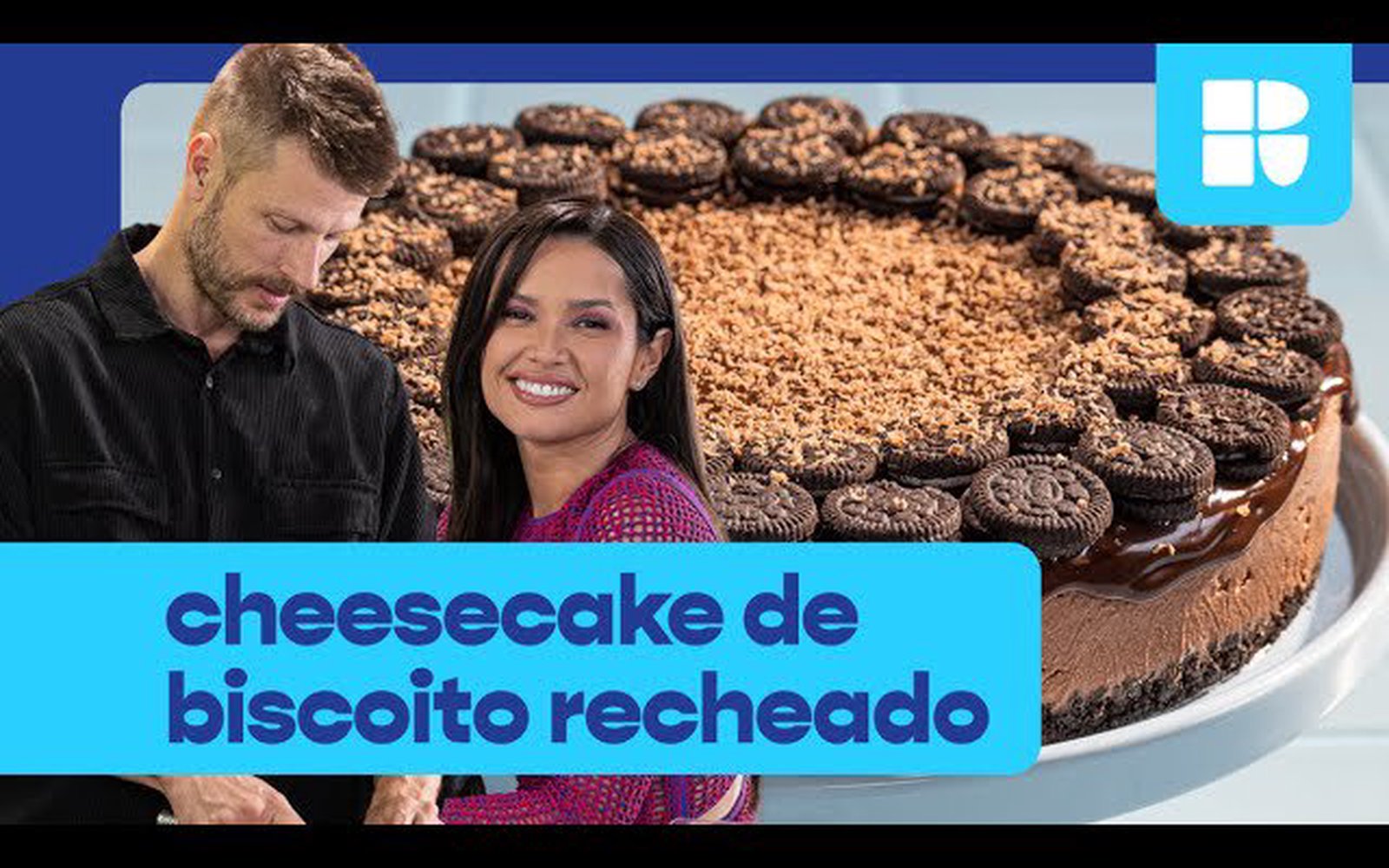 Cheesecake de biscoito recheado