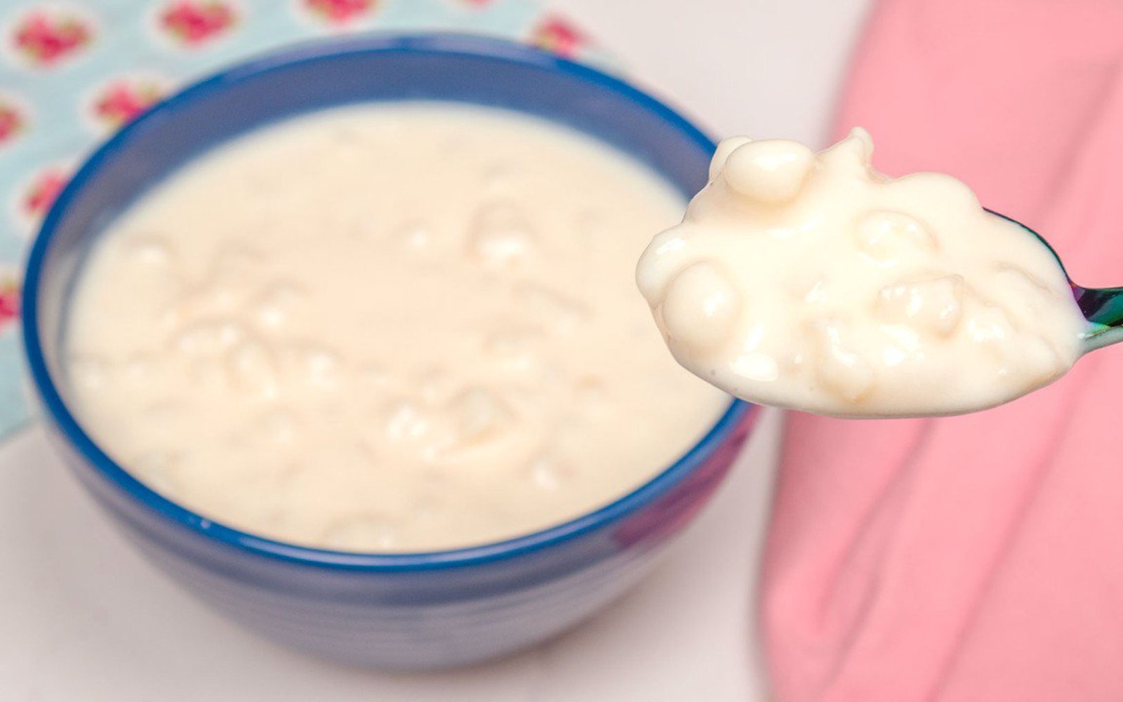 Canjica com Chocolate Branco