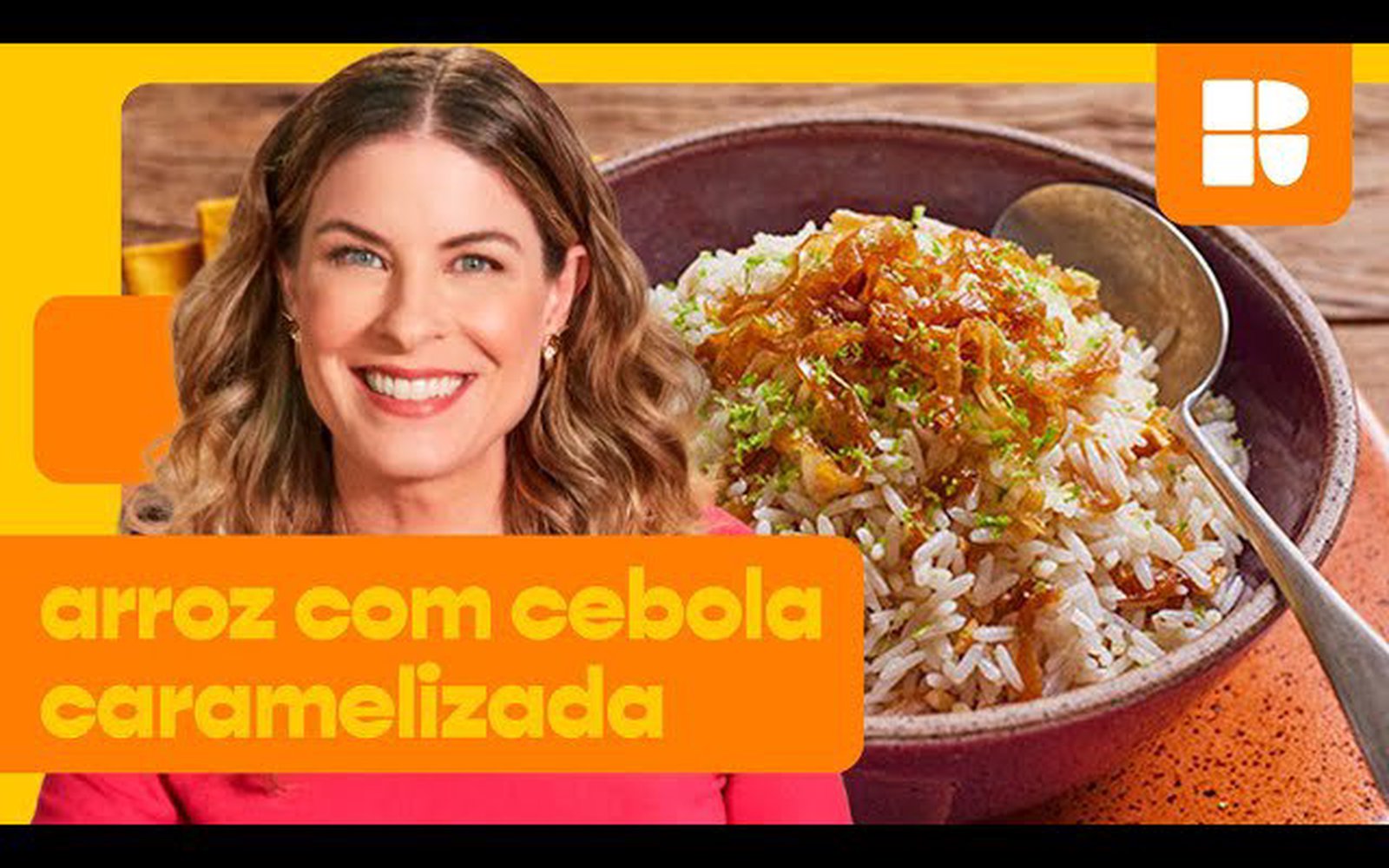 Arroz com cebola caramelizada, castanhas e raspas de limão