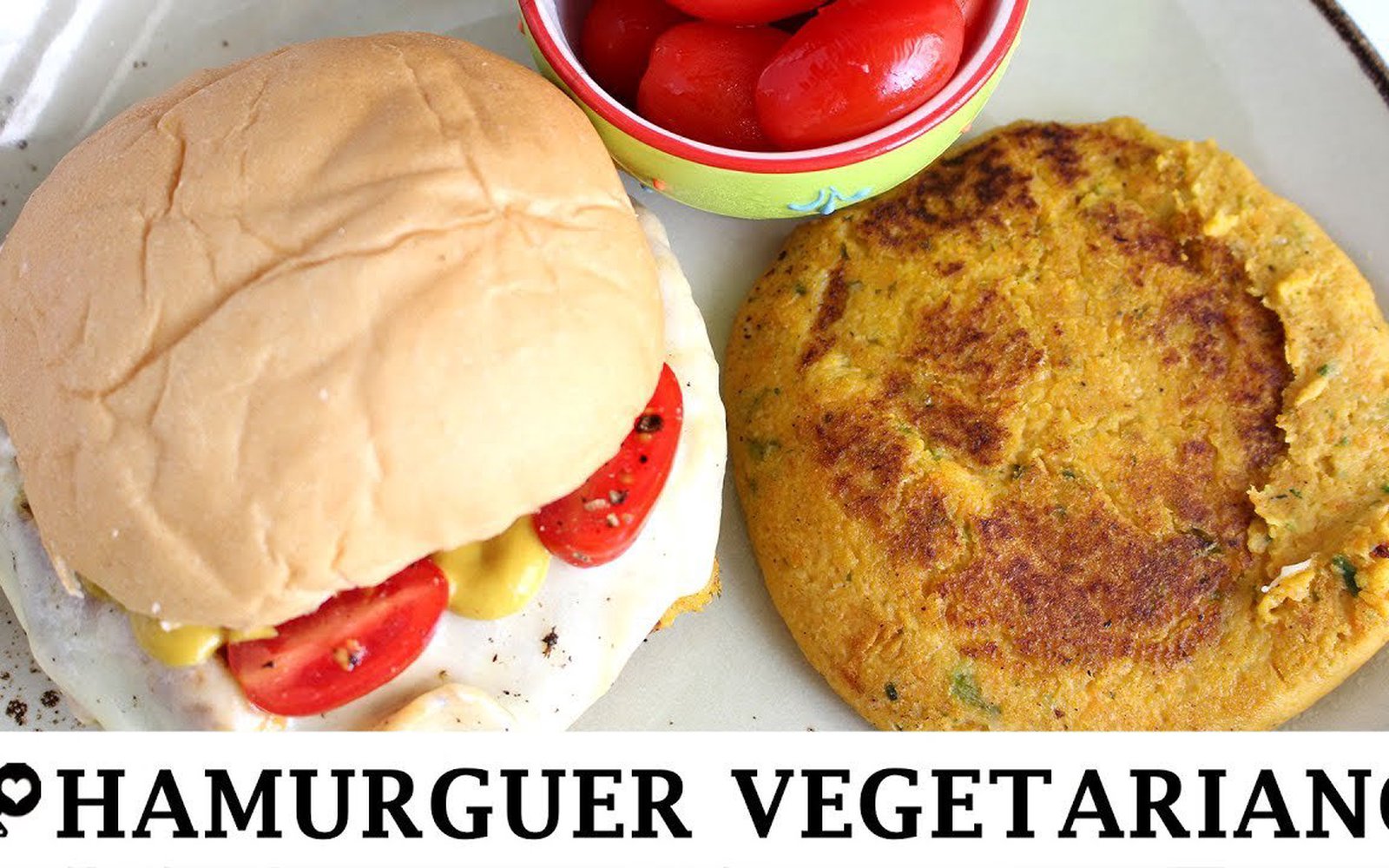 Hambúrguer Vegetariano de Grão-de-bico