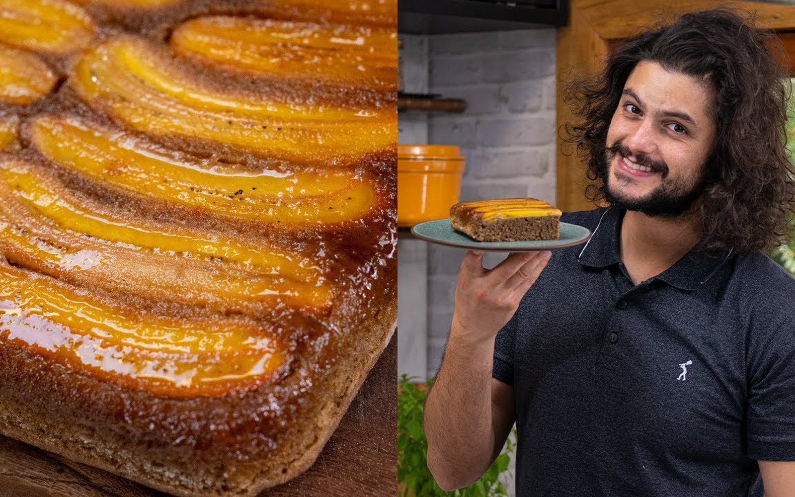 Bolo de Banana com Caramelo