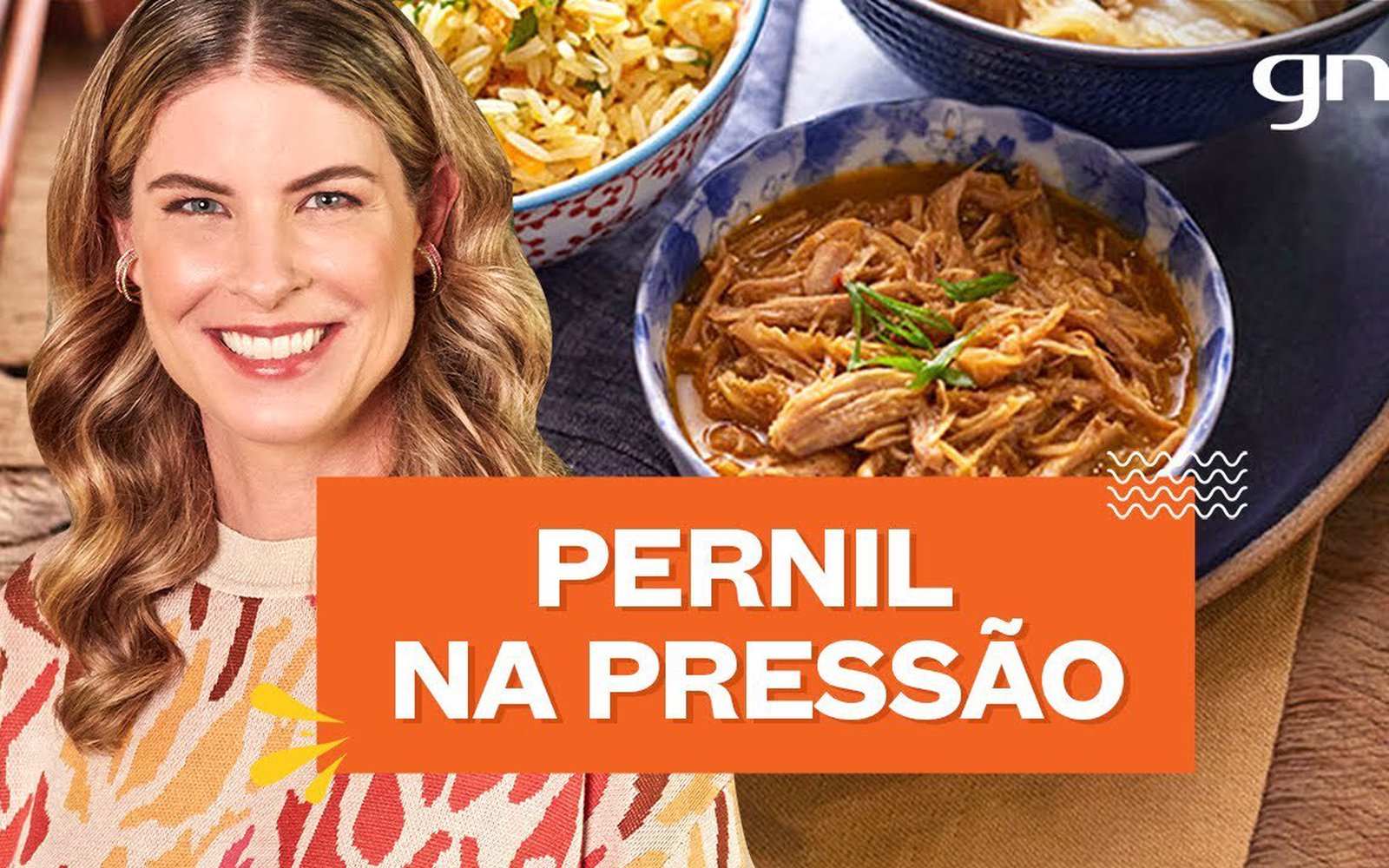 Pernil suíno na panela de pressão com tempero oriental
