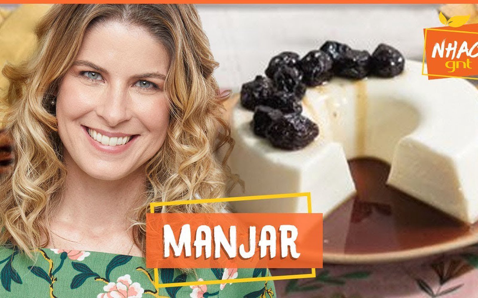Manjar de Coco com Calda de Ameixa