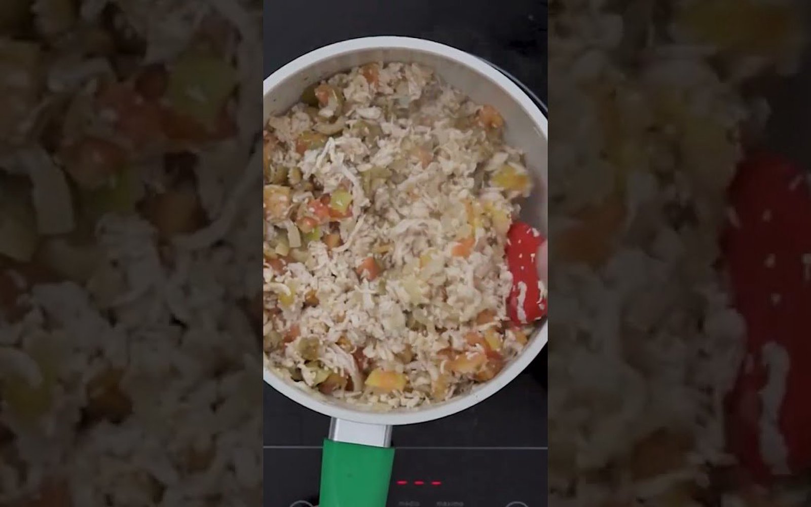 Escondidinho de frango com polenta