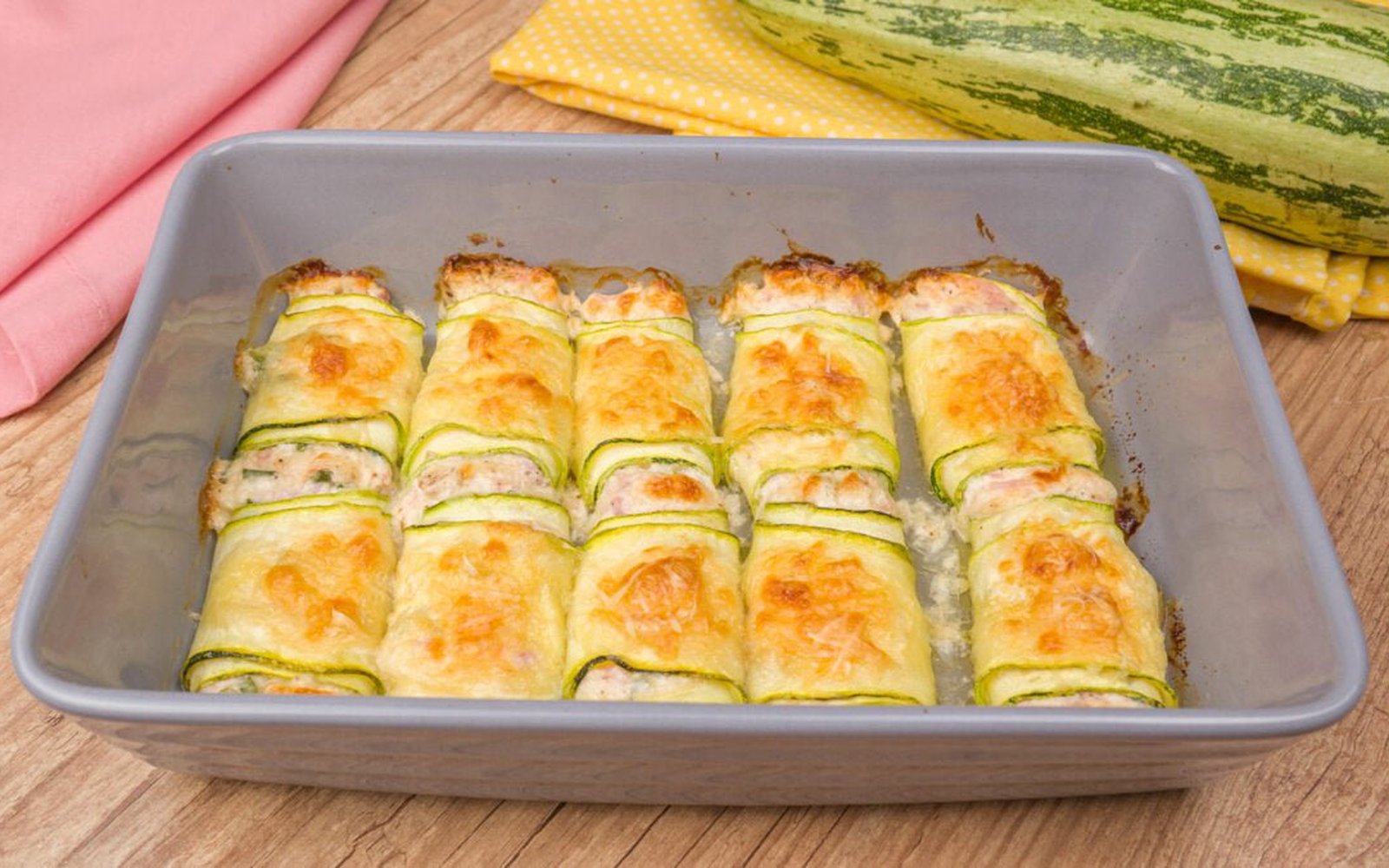 Rolinhos de Abobrinha com Cream Cheese