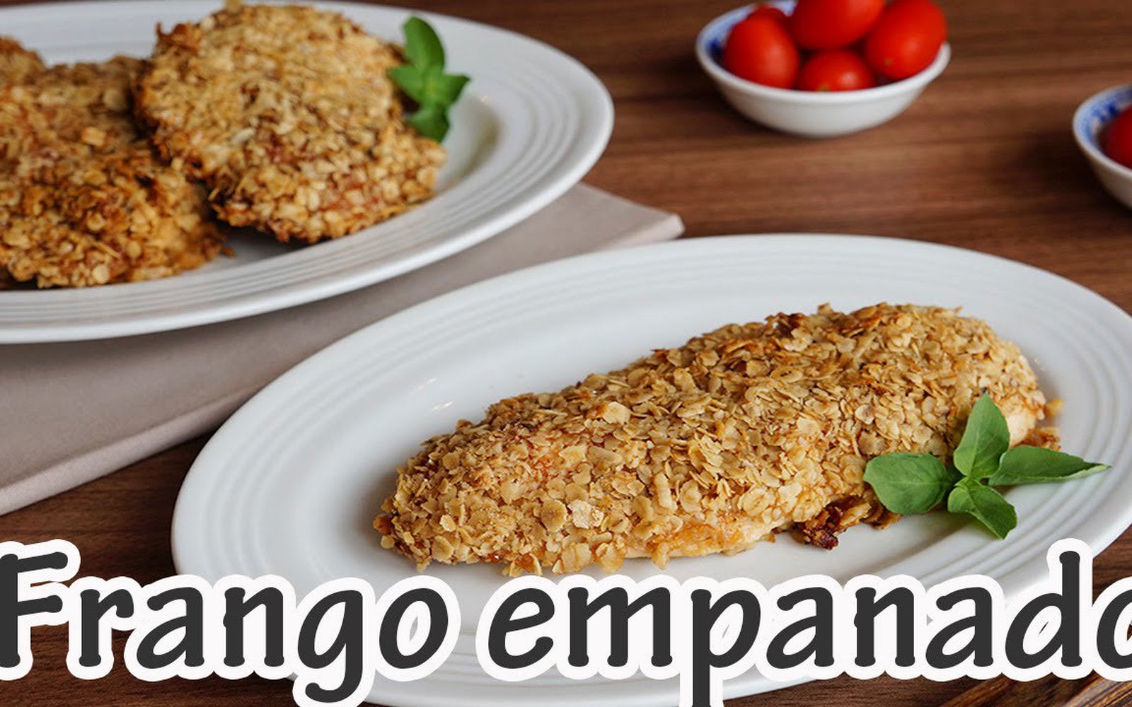 Filé de Frango Empanado com Aveia
