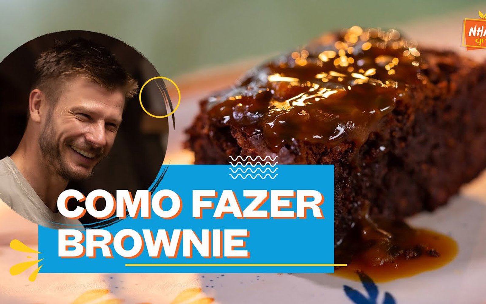 Brownie de chocolate com farinha de casca de maracujá