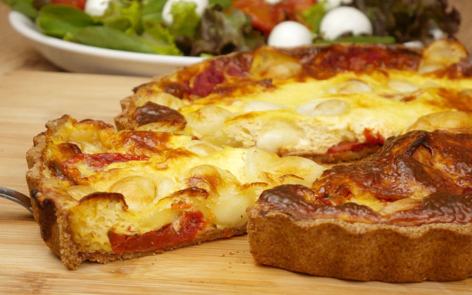 Quiche Integral de mozzarella de Búfala com Tomate Seco