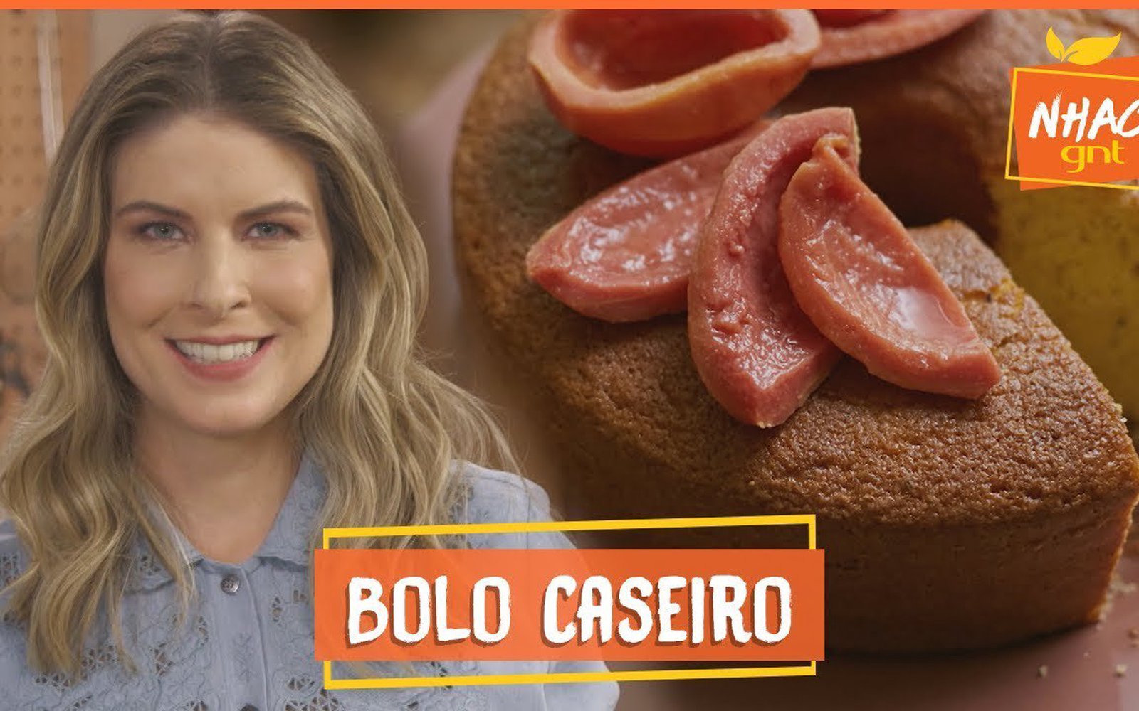 Bolo de Fubá com Compota de Goiaba