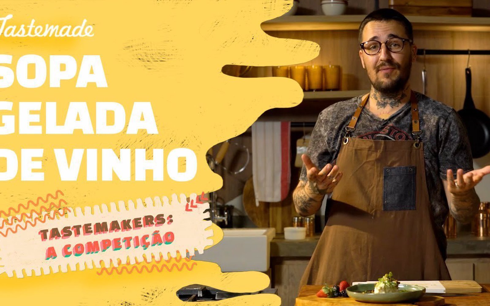 Sopa Gelada de Vinho e Frutas Vermelhas