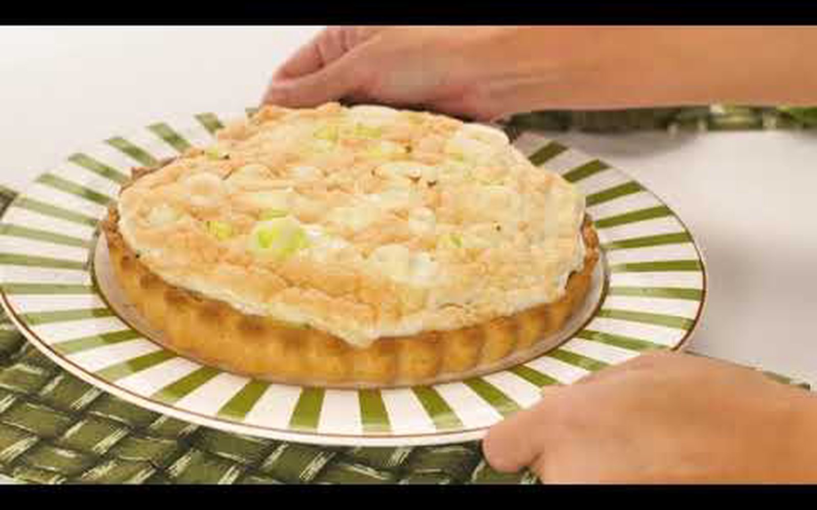 Quiche de alho-poró