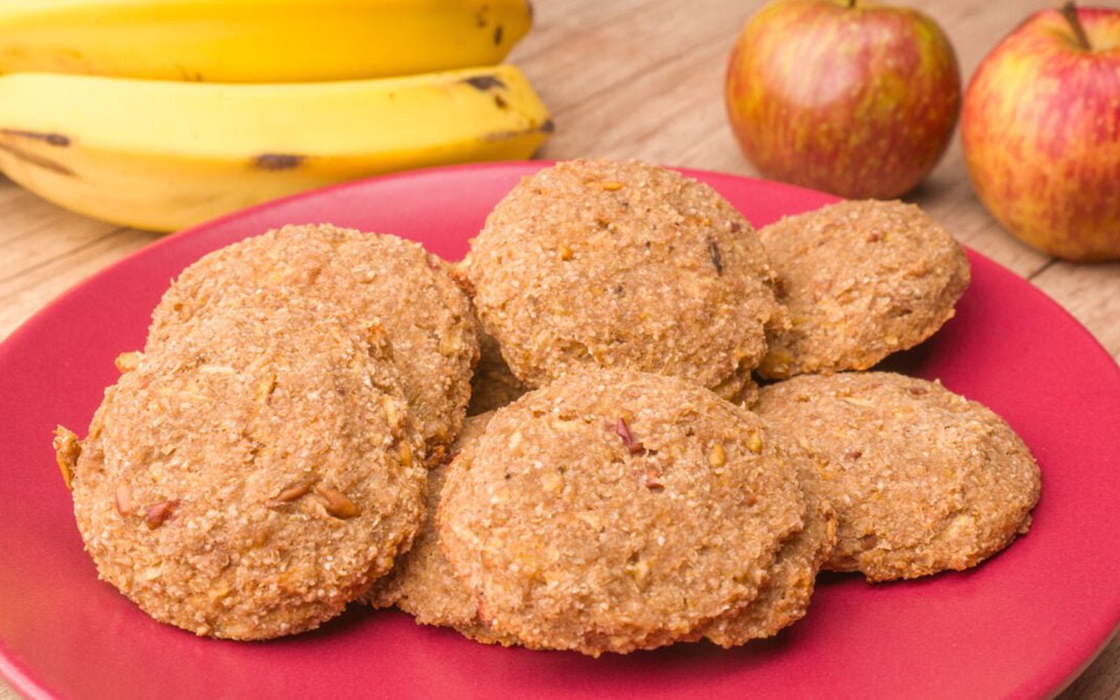 Biscoitinho sem Açúcar de Banana e Maçã