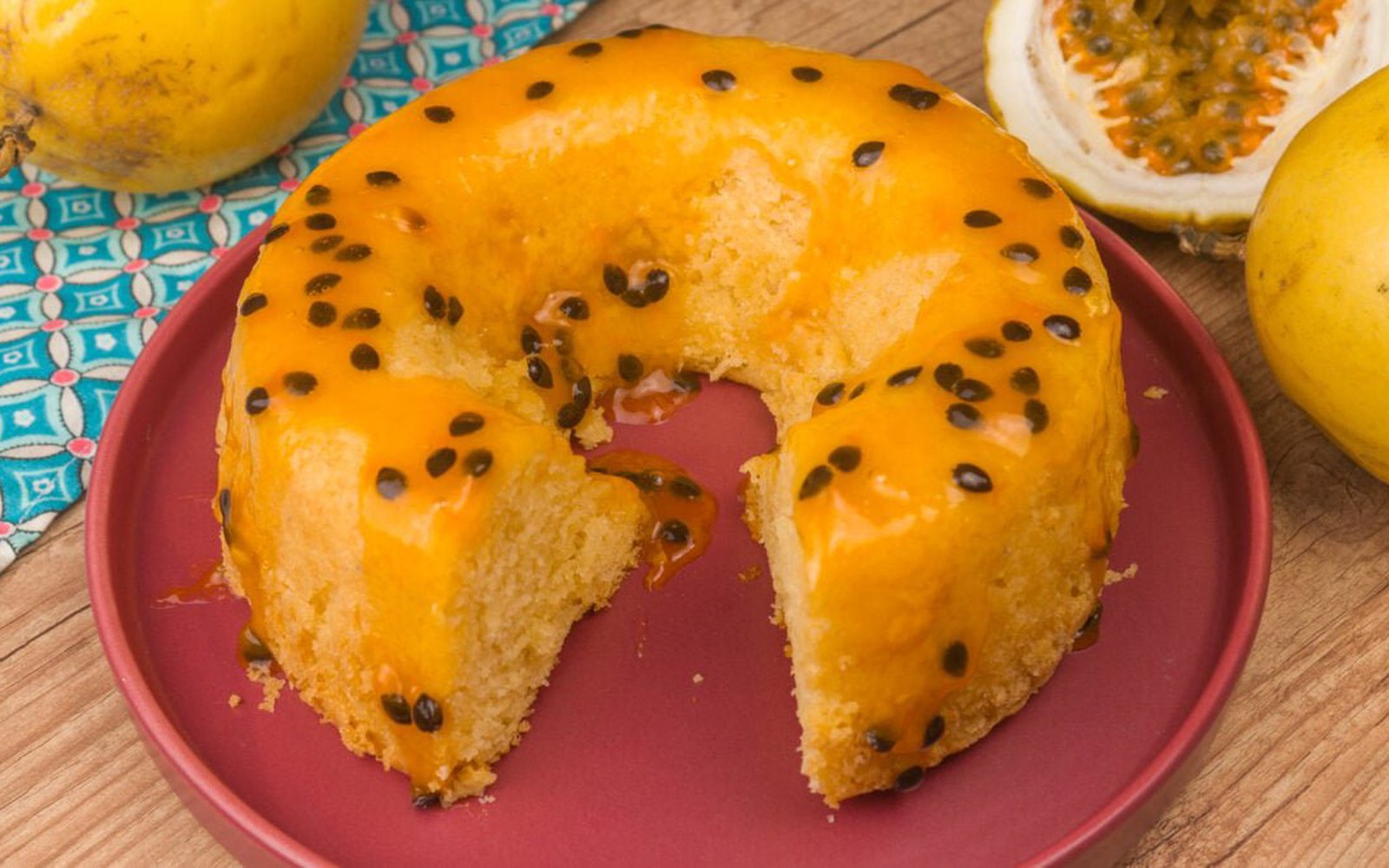 Bolo de Maracujá com 1 Ovo