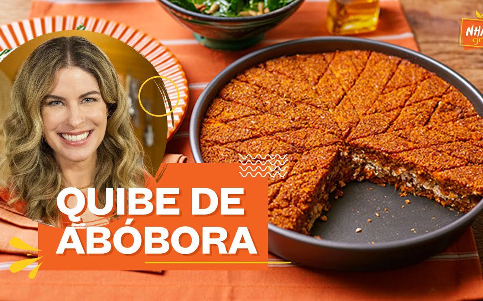 Quibe Vegetariano de Abóbora com Ricota