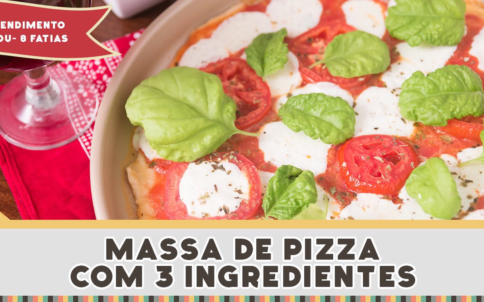 Massa de Pizza com 3 Ingredientes