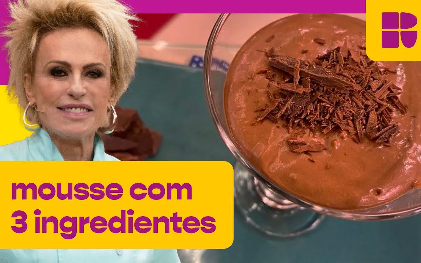 Mousse de Chocolate com 3 Ingredientes