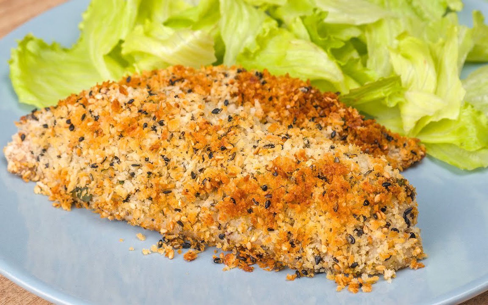 Peixe Crocante com Gergelim na Airfryer