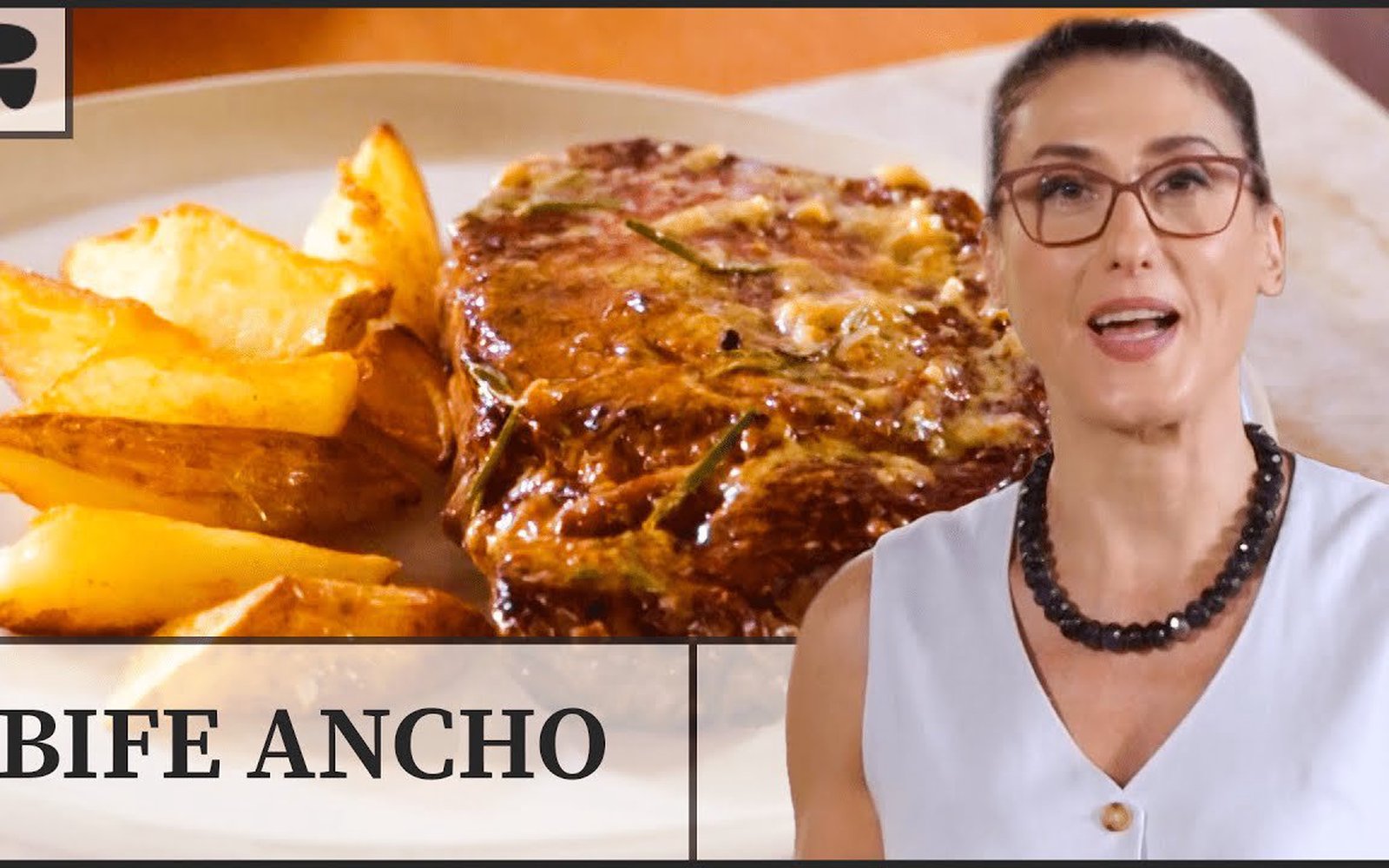 Bife Ancho com Batatas Douradas