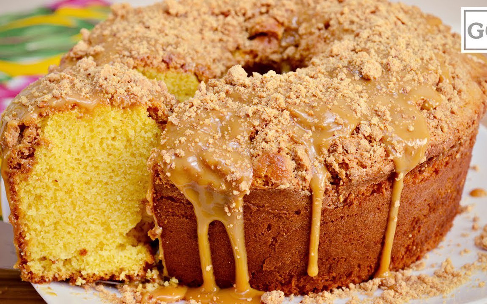 Bolo de Fubá com Paçoca
