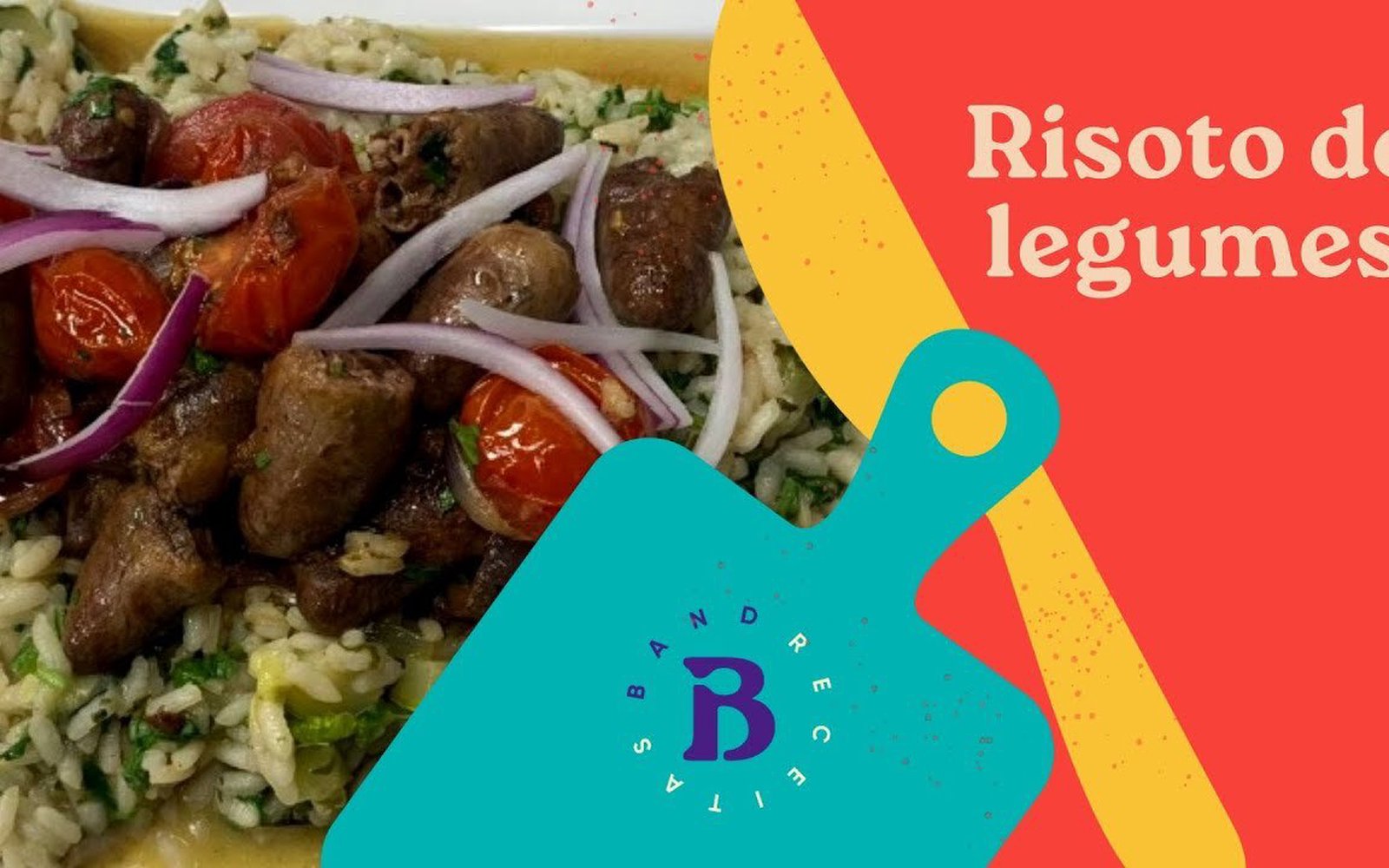 Risoto de Legumes com Coração de Galinha