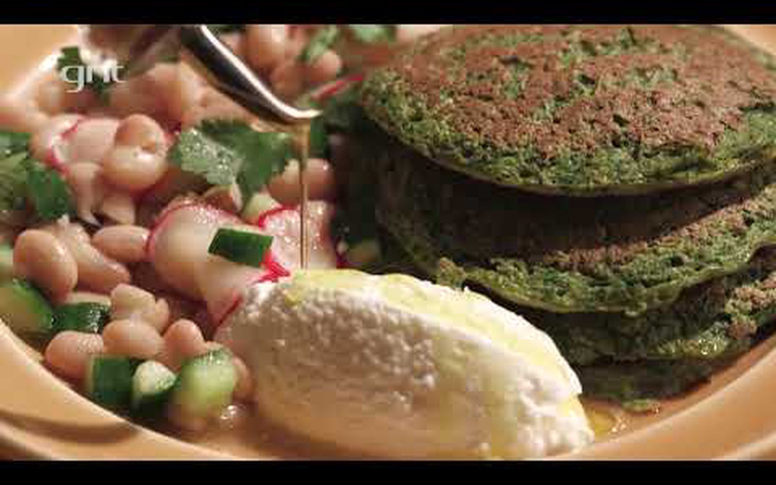 Panqueca de Alface com Coentro, Salsinha e Endro