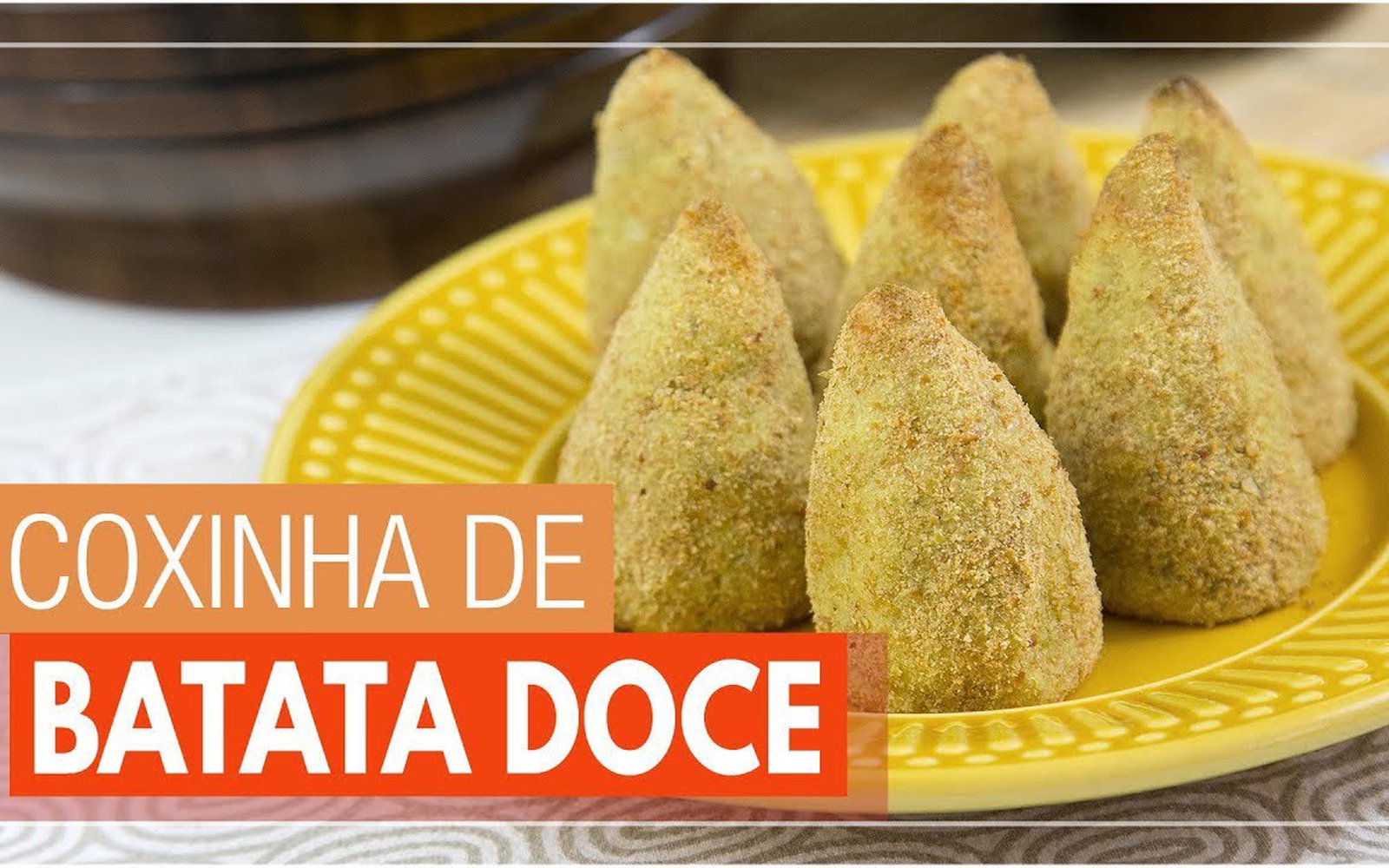 Coxinha Fit de Batata Doce Assada