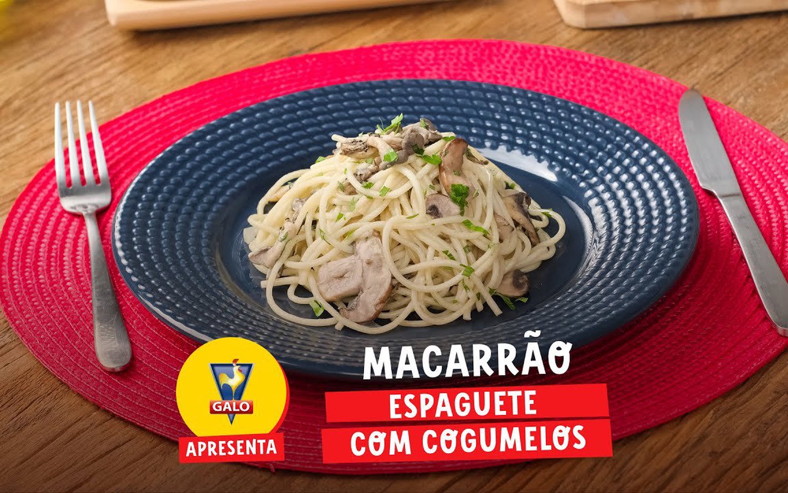 Macarrão Espaguete com Cogumelos