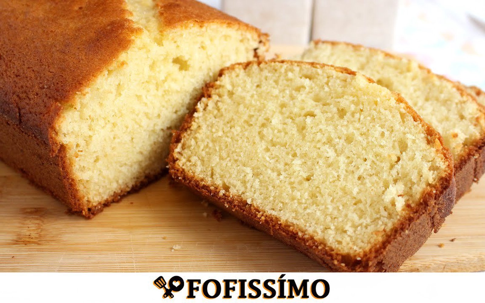 Bolo Amanteigado de Baunilha