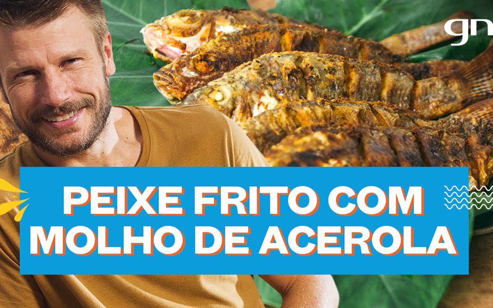 Tilápia marinada no limão galego com molho de acerola