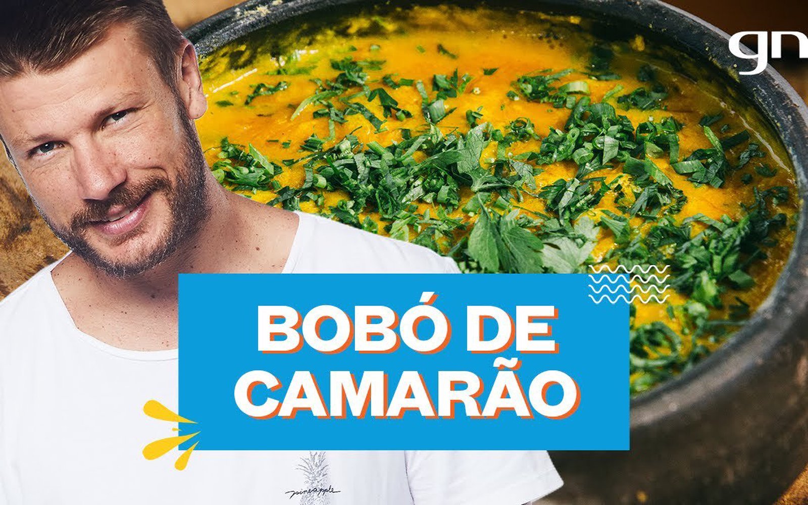 Bobó de camarão com purê de inhame